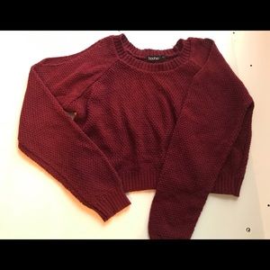 Two Red Sweaters (BooHoo & Aeropostale)